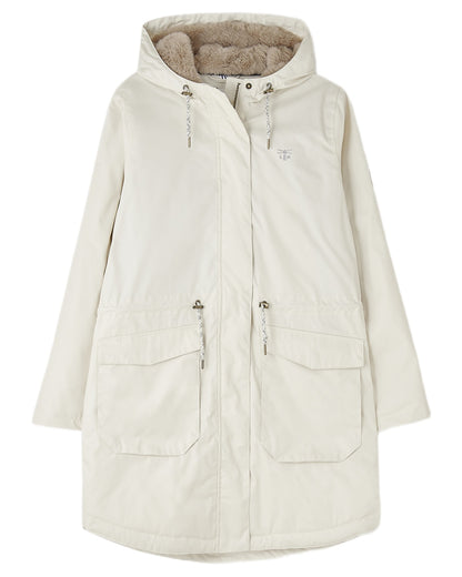 Irish Cream coloured Lighthouse Isobel Ladies Coat on white background 