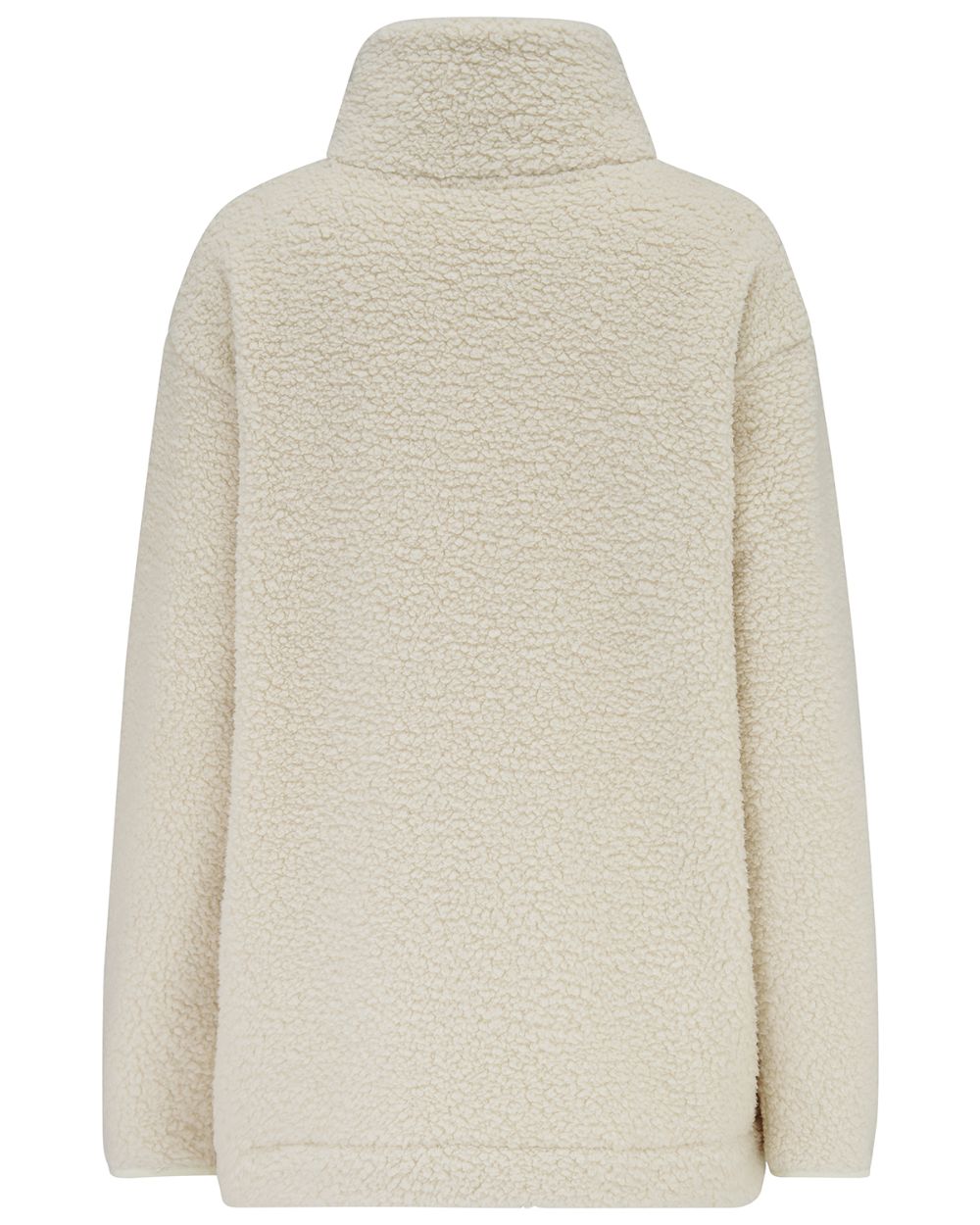 Cream coloured Lighthouse Ladies Bay Sherpa Fleece on white background 