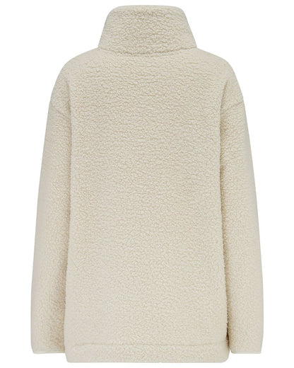 Cream coloured Lighthouse Ladies Bay Sherpa Fleece on white background 