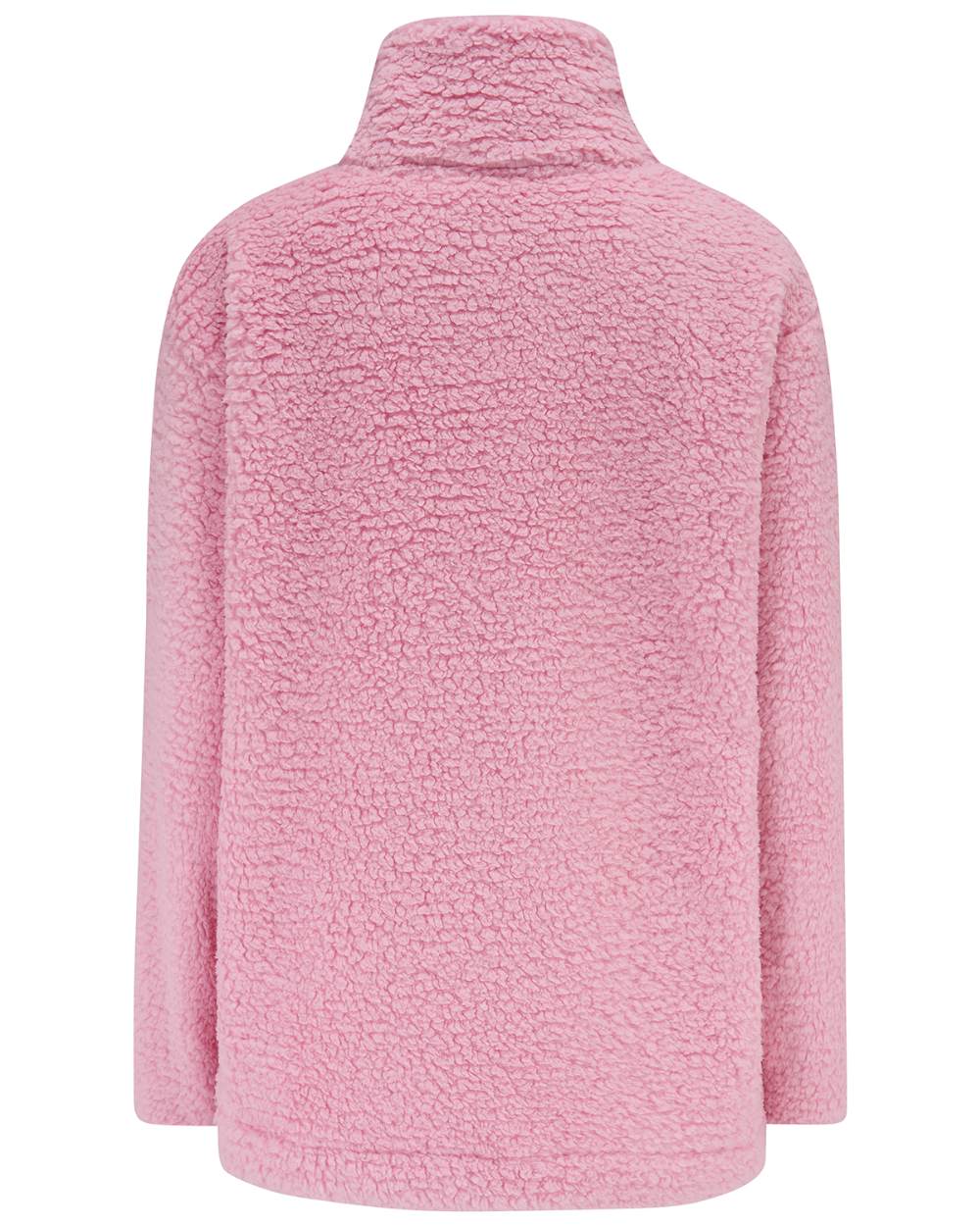 Pink coloured Lighthouse Ladies Bay Sherpa Fleece on white background 