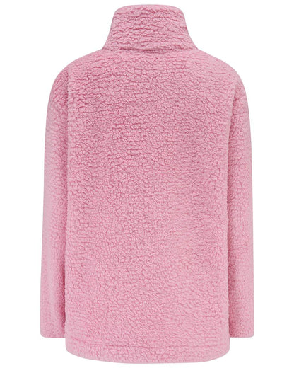 Pink coloured Lighthouse Ladies Bay Sherpa Fleece on white background 