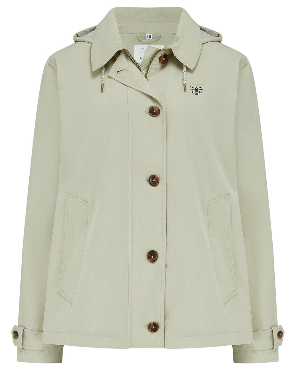 Clay coloured Lighthouse Ladies Blair Coat on white background 