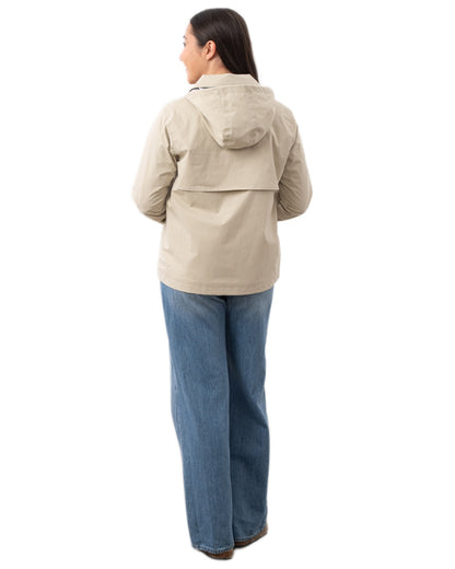 Clay coloured Lighthouse Ladies Blair Coat on white background 