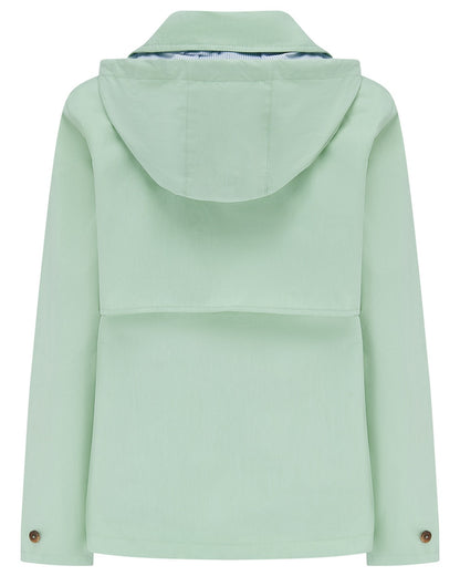 Mint coloured Lighthouse Ladies Blair Coat on white background 