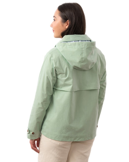 Mint coloured Lighthouse Ladies Blair Coat on white background 