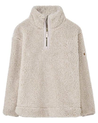 Irish Cream coloured Lighthouse Ladies Coast Half Zip Fleece Sweater on white background 