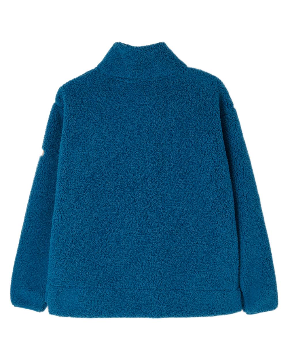 Teal coloured Lighthouse Ladies Coast Half Zip Fleece Sweater on white background 