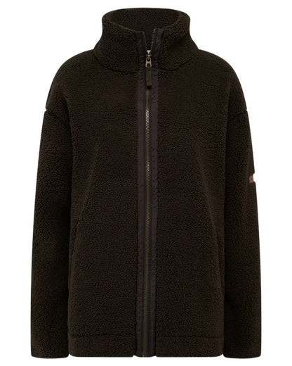 Cocoa coloured Lighthouse Ladies Cobh Full Zip Fleece Jacket on white background 