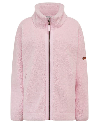 Pink coloured Lighthouse Ladies Cobh Full Zip Fleece Jacket on white background 