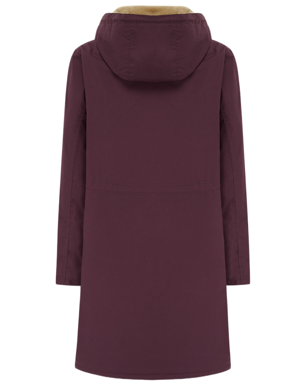 Damson coloured Lighthouse Ladies Fallon Coat on white background 