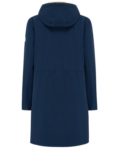 Navy coloured Lighthouse Ladies Fallon Coat on white background 
