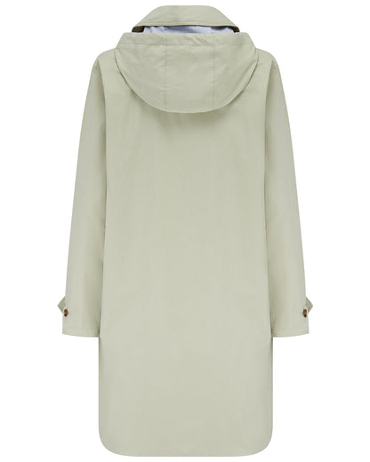 Clay coloured Lighthouse Ladies Hallie Long Coat on white background 