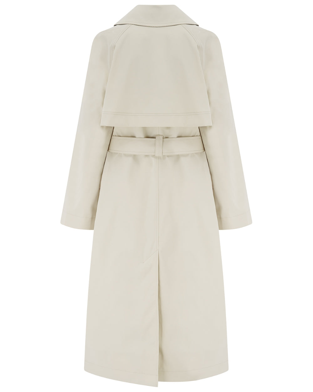 Stone coloured Lighthouse Ladies Harper Waterproof Trench Coat on white background 