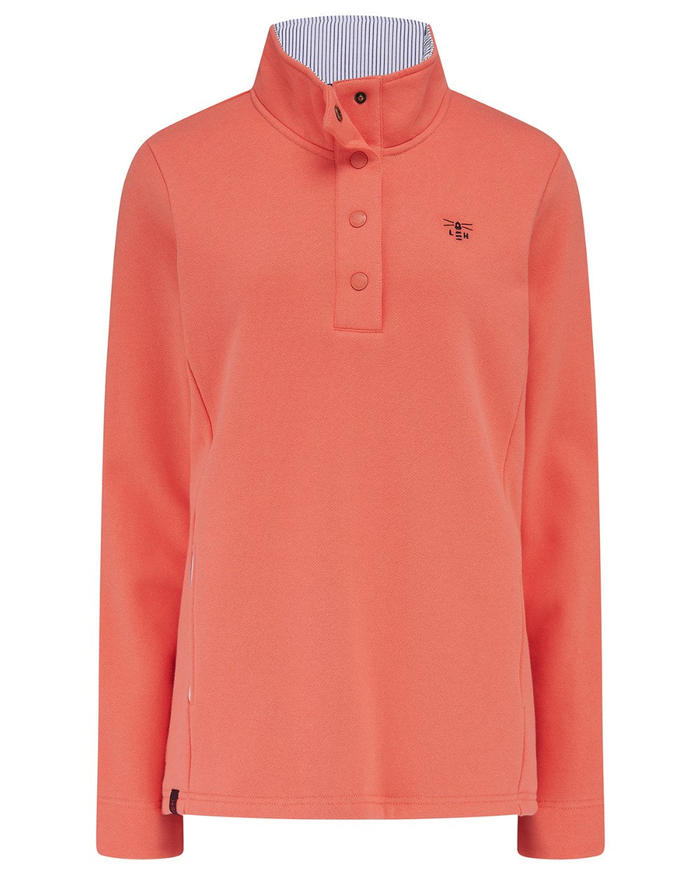 Coral coloured Lighthouse Ladies Haven II Jersey on white background 