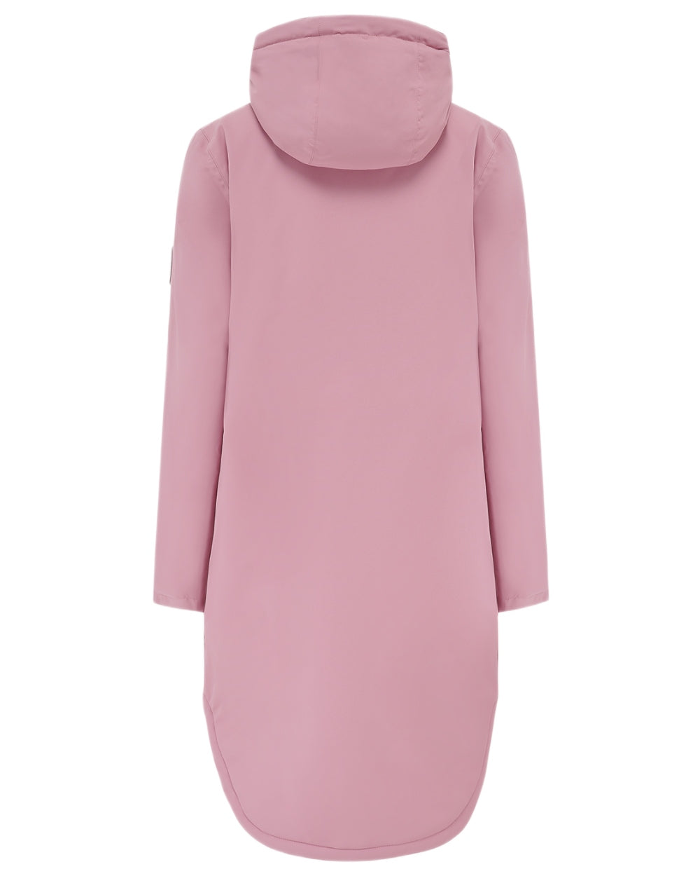 Wild Rose coloured Lighthouse Ladies Imogen Coat on white background 
