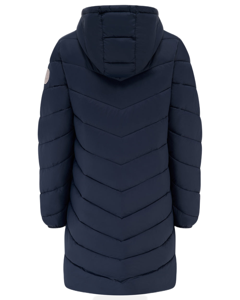 Navy coloured Lighthouse Ladies Lois Coat on white background 