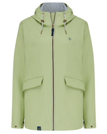 Pistachio coloured Lighthouse Ladies Lucy Jacket on white background 