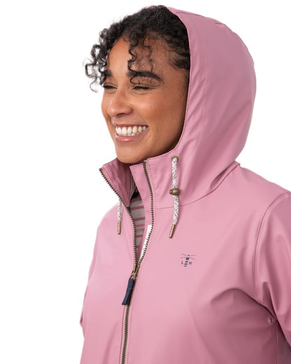 Wild Rose coloured Lighthouse Ladies Lucy Jacket on white background 