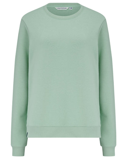 Pastel Green coloured Lighthouse Ladies Seaside Jersey on white background 