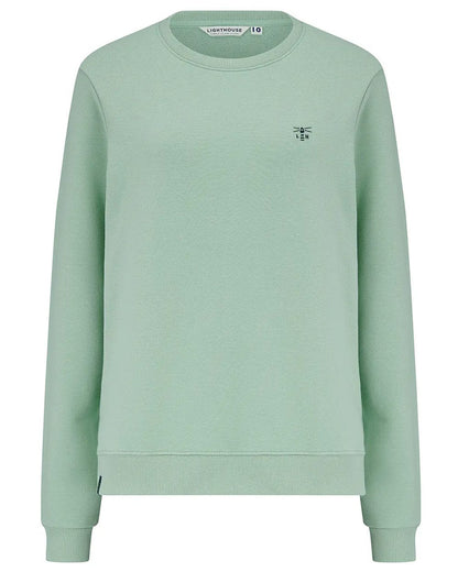 Pastel Green coloured Lighthouse Ladies Seaside Jersey on white background 