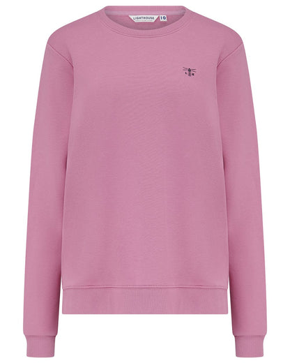 Pink coloured Lighthouse Ladies Seaside Jersey on white background 