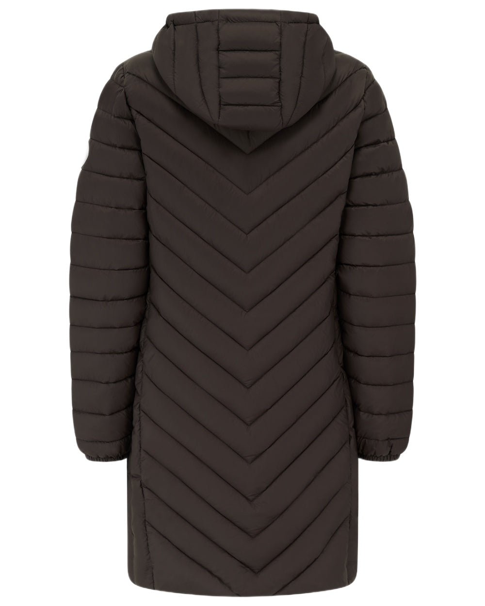 Cocoa Coloured Lighthouse Laurel Ladies Coat on white background 