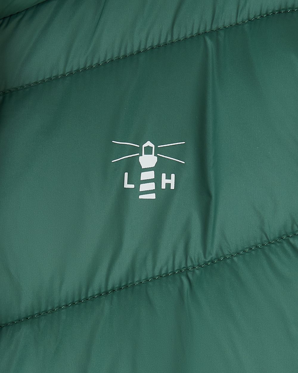 Kale coloured Lighthouse Laurel Ladies Coat on white background 