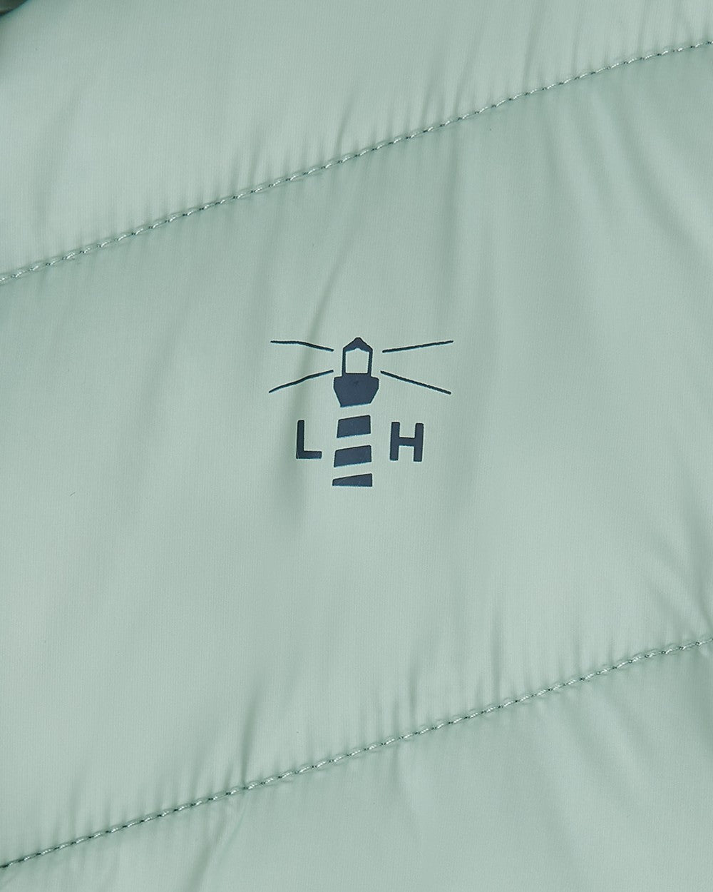 Sage coloured Lighthouse Laurel Ladies Coat on white background 