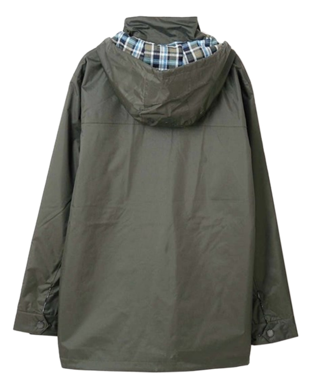Hunter Green Coloured Lighthouse Mens Oxford Raincoat on white background 
