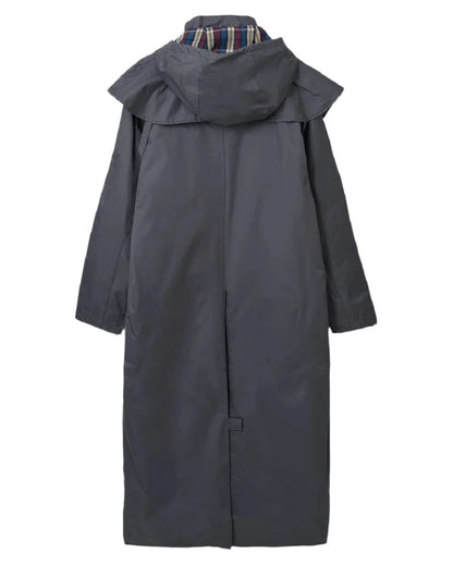 Urban Grey coloured Lighthouse Outback Full Length Ladies Waterproof Raincoat on white background 