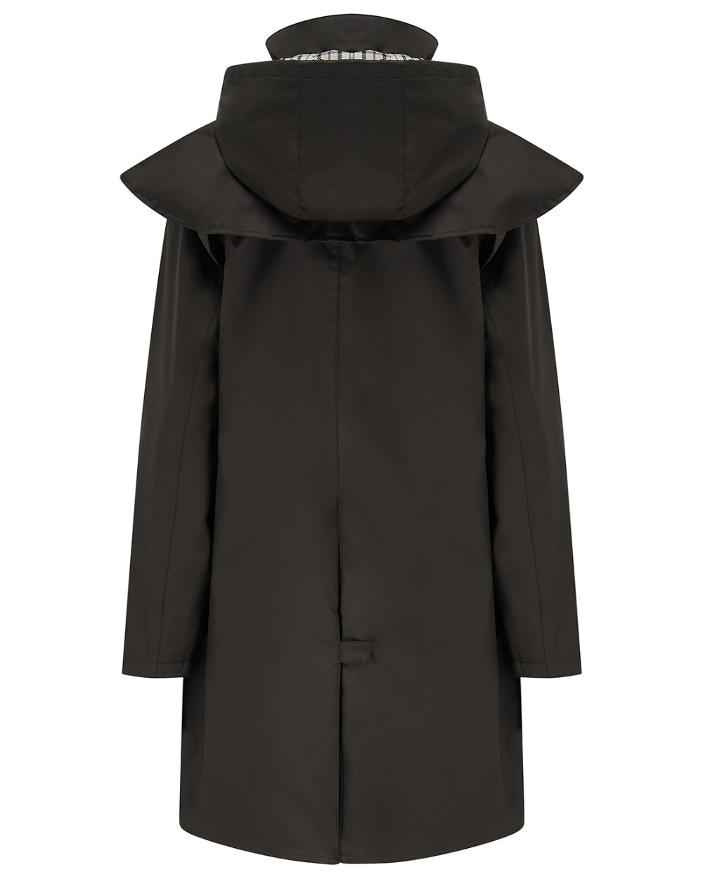 Chocolate coloured Lighthouse Outrider 3/4 Length Ladies Waterproof Raincoat on white background 
