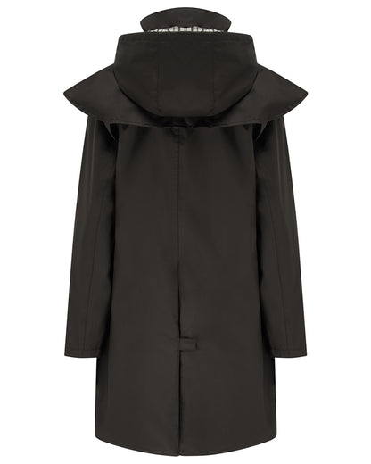 Chocolate coloured Lighthouse Outrider 3/4 Length Ladies Waterproof Raincoat on white background 