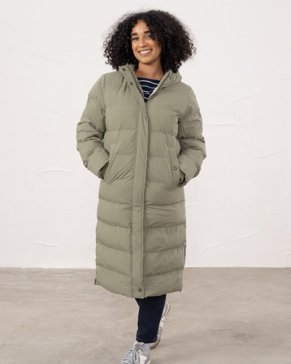 Brushwood coloured Lighthouse Savannah Coat on wall background 