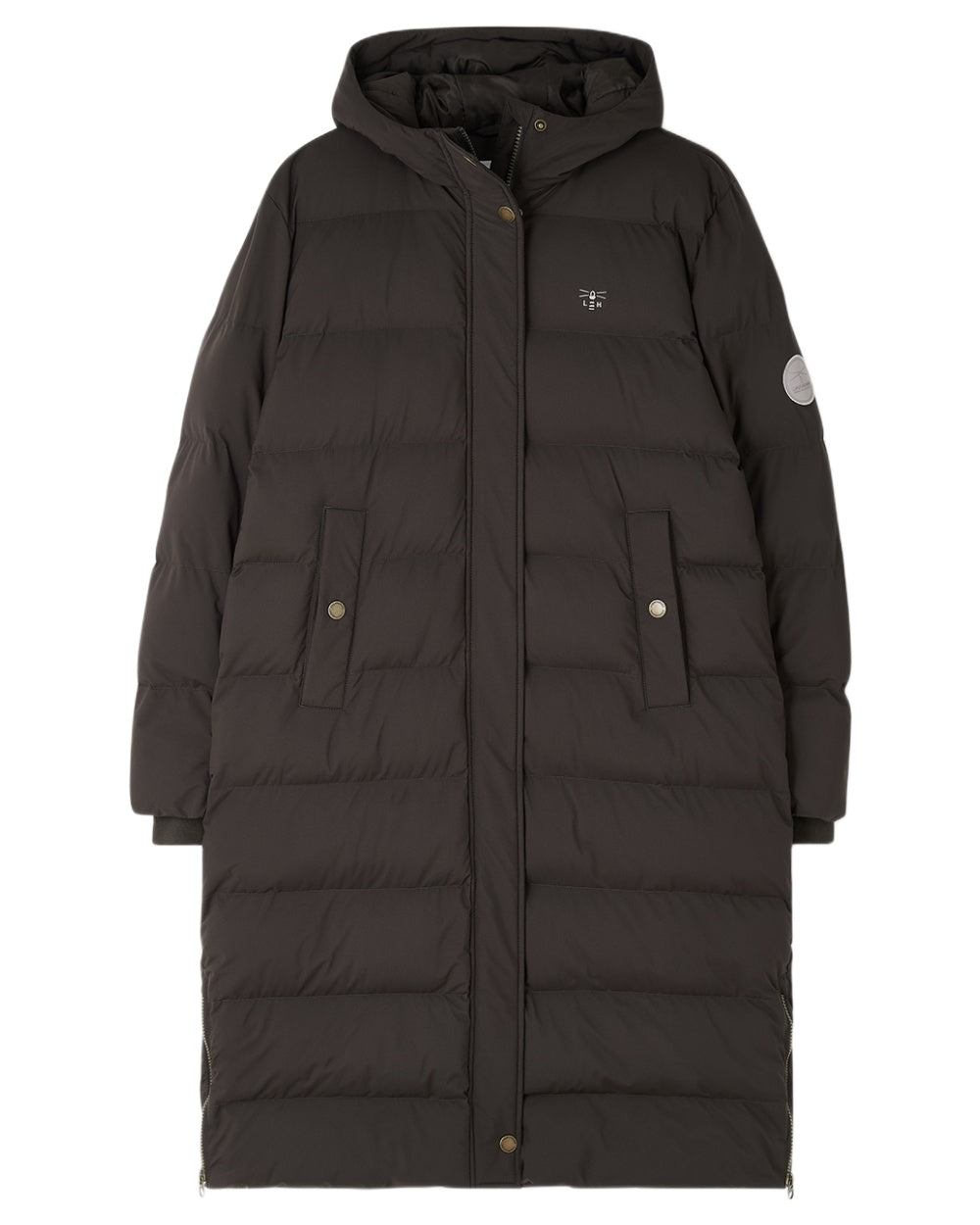 Cocoa coloured Lighthouse Savannah Coat on white background 