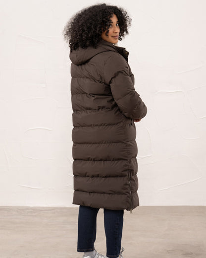 Cocoa coloured Lighthouse Savannah Coat on wall background 