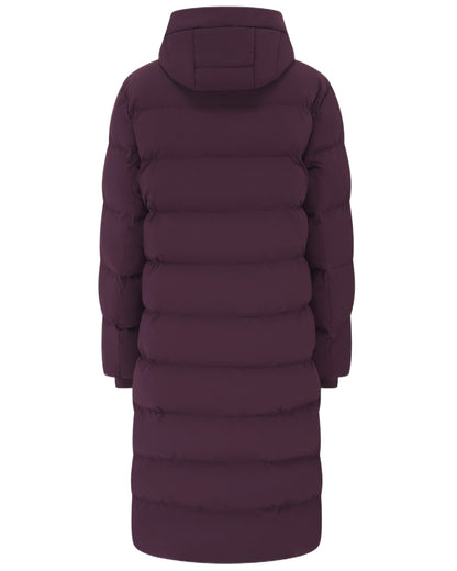 Damson coloured Lighthouse Savannah Coat on white background 