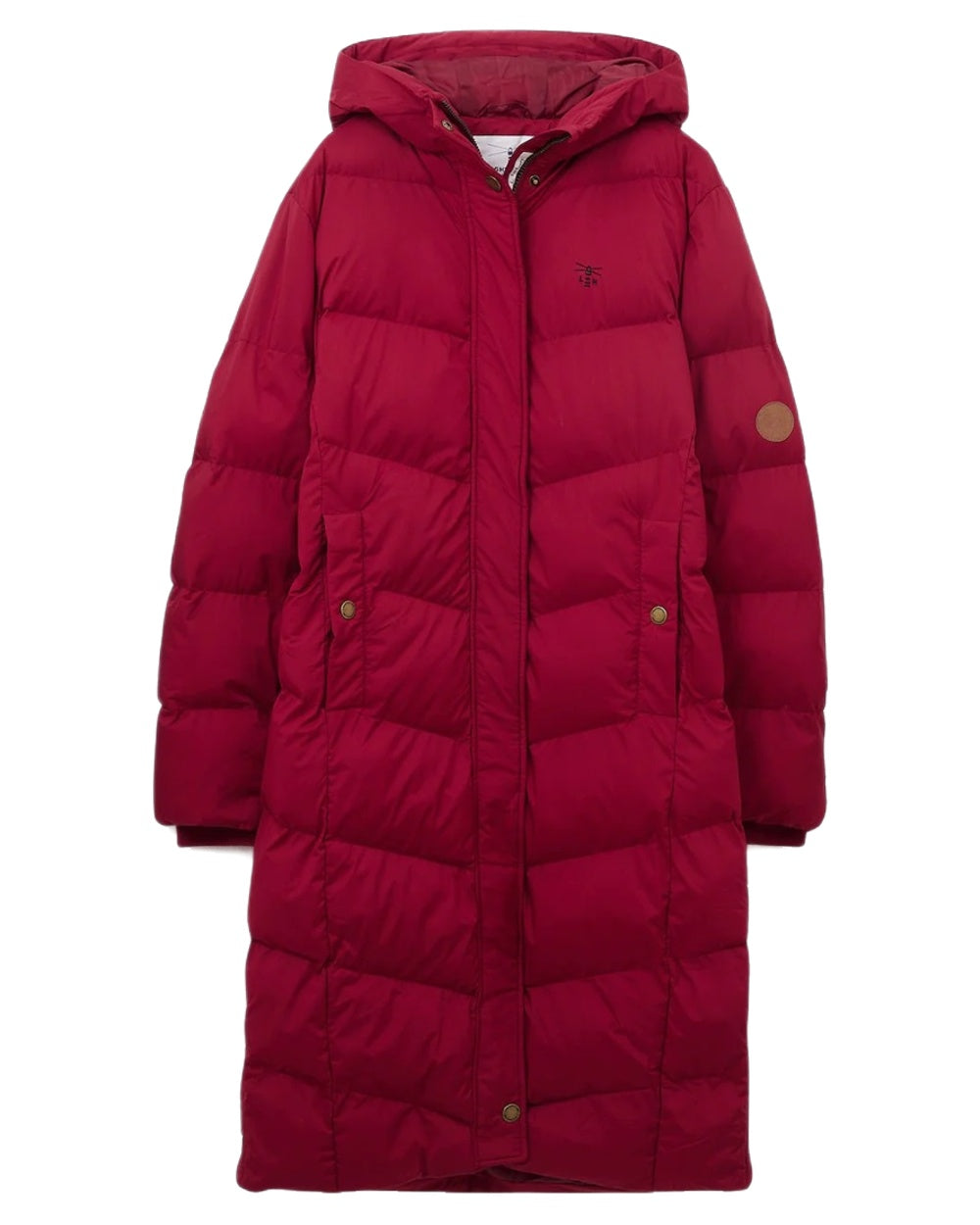 Maroon coloured Lighthouse Savannah Coat on white background 
