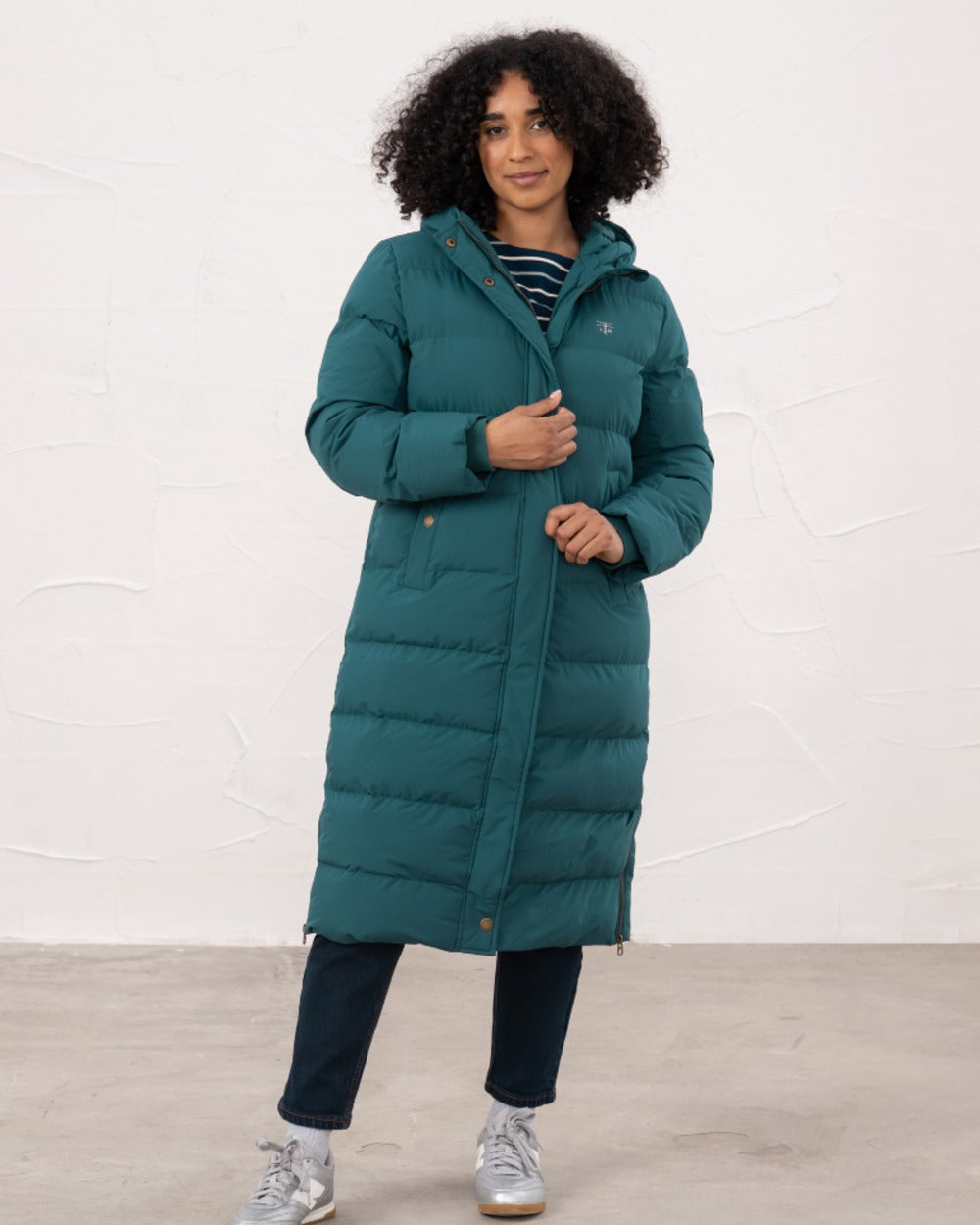 Pine coloured Lighthouse Savannah Coat on wall background 