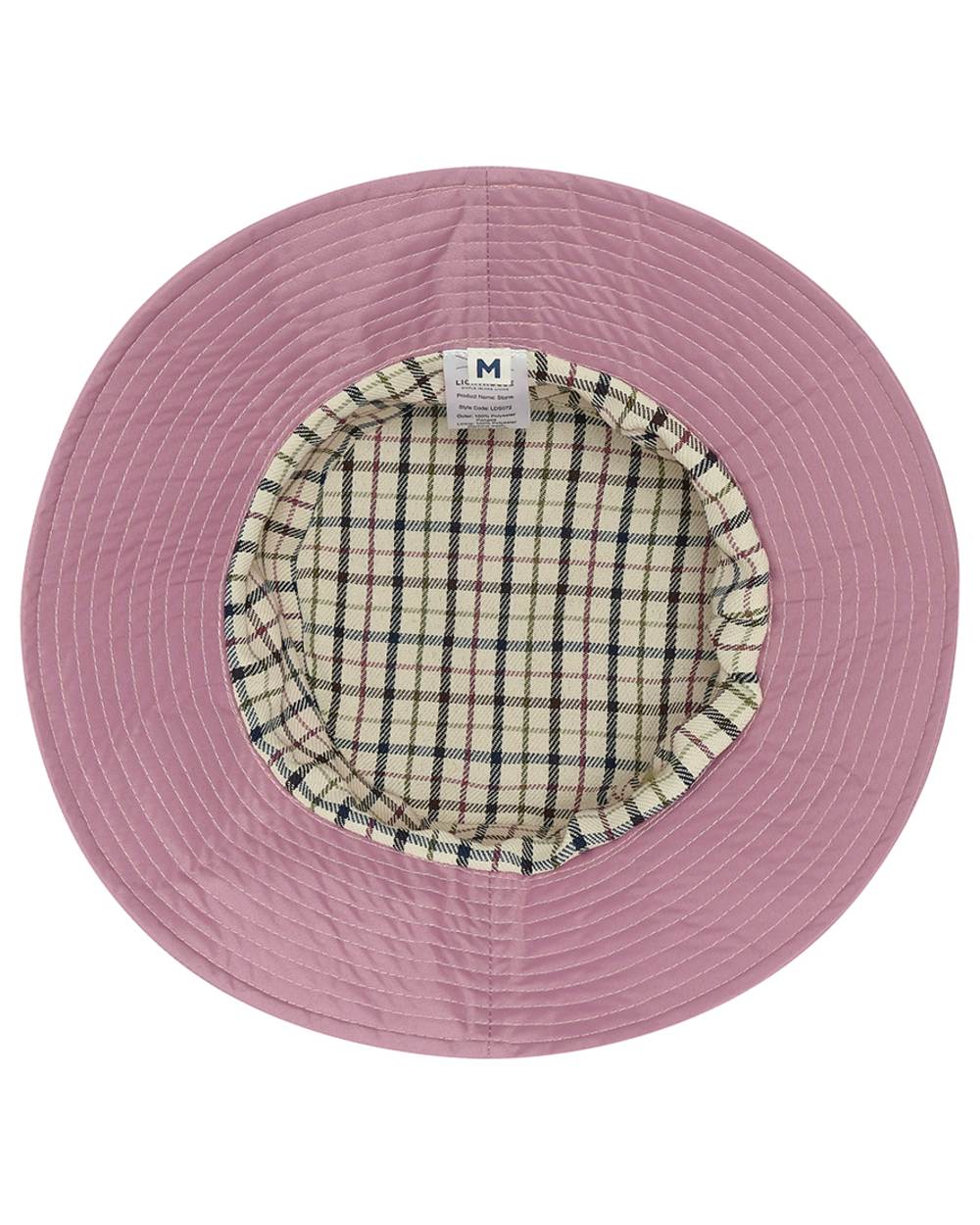 Wild Rose coloured Lighthouse Storm Waterproof Hat on white background 