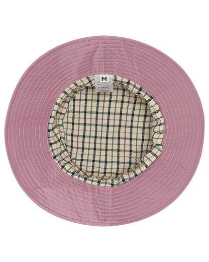 Wild Rose coloured Lighthouse Storm Waterproof Hat on white background 
