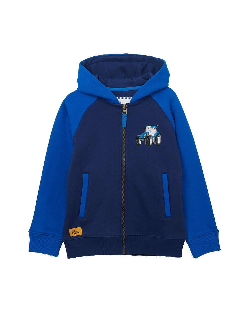 Lighthouse Jackson Full Zip Hoodie in Blue Tractor 