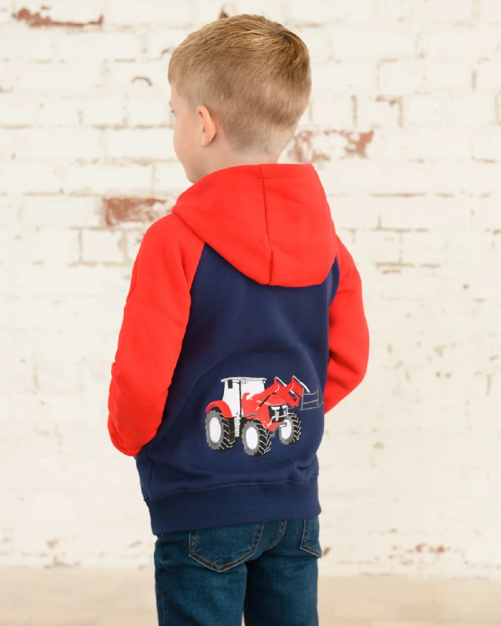 Lighthouse Jackson Full Zip Hoodie in Red Tractor 