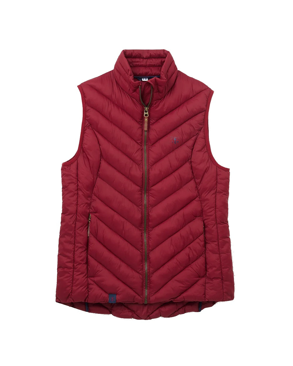 Lighthouse Laurel Ladies Gilet in Maroon 