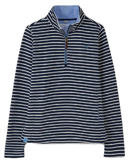 Midnight Stripe coloured Lighthouse Shore Jersey Top on white background 