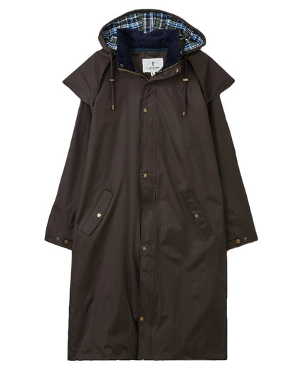 Lighthouse Stockman Long Waterproof Coat in Chocolate 