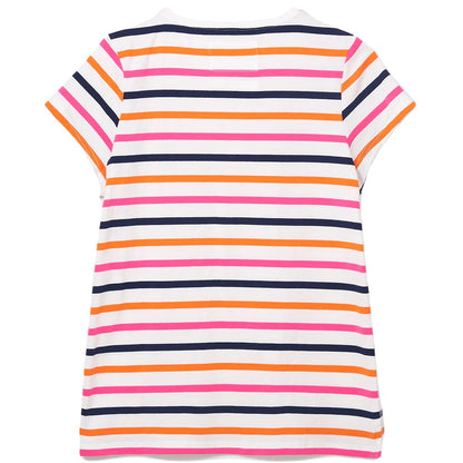 Lighthouse Ladies Ariana T-Shirt in Orange Pink Stripe 