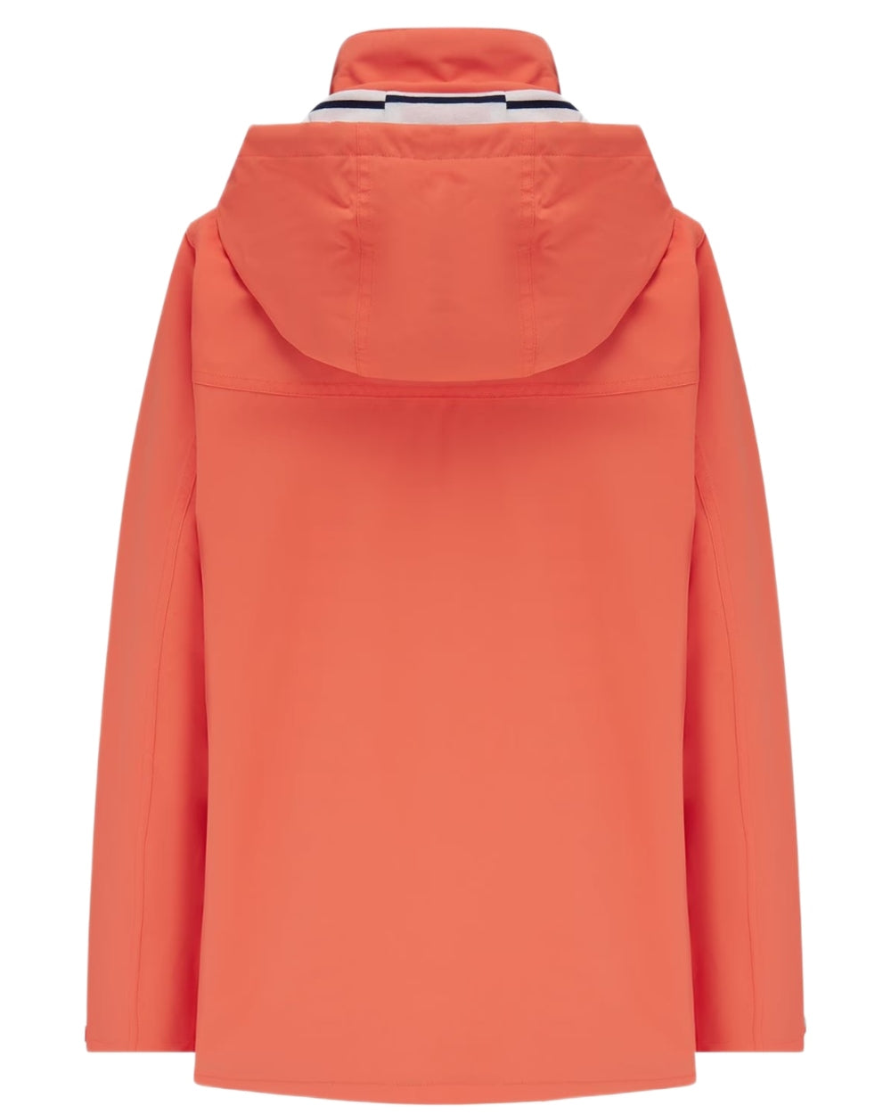 Coral coloured Lighthouse Ladies Beachcomber II Coat on white background 