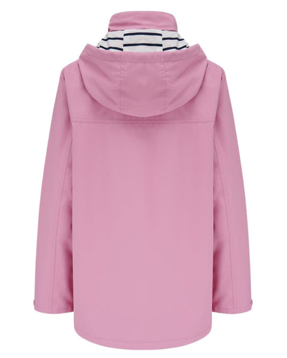 Pink coloured Lighthouse Ladies Beachcomber II Coat on white background 