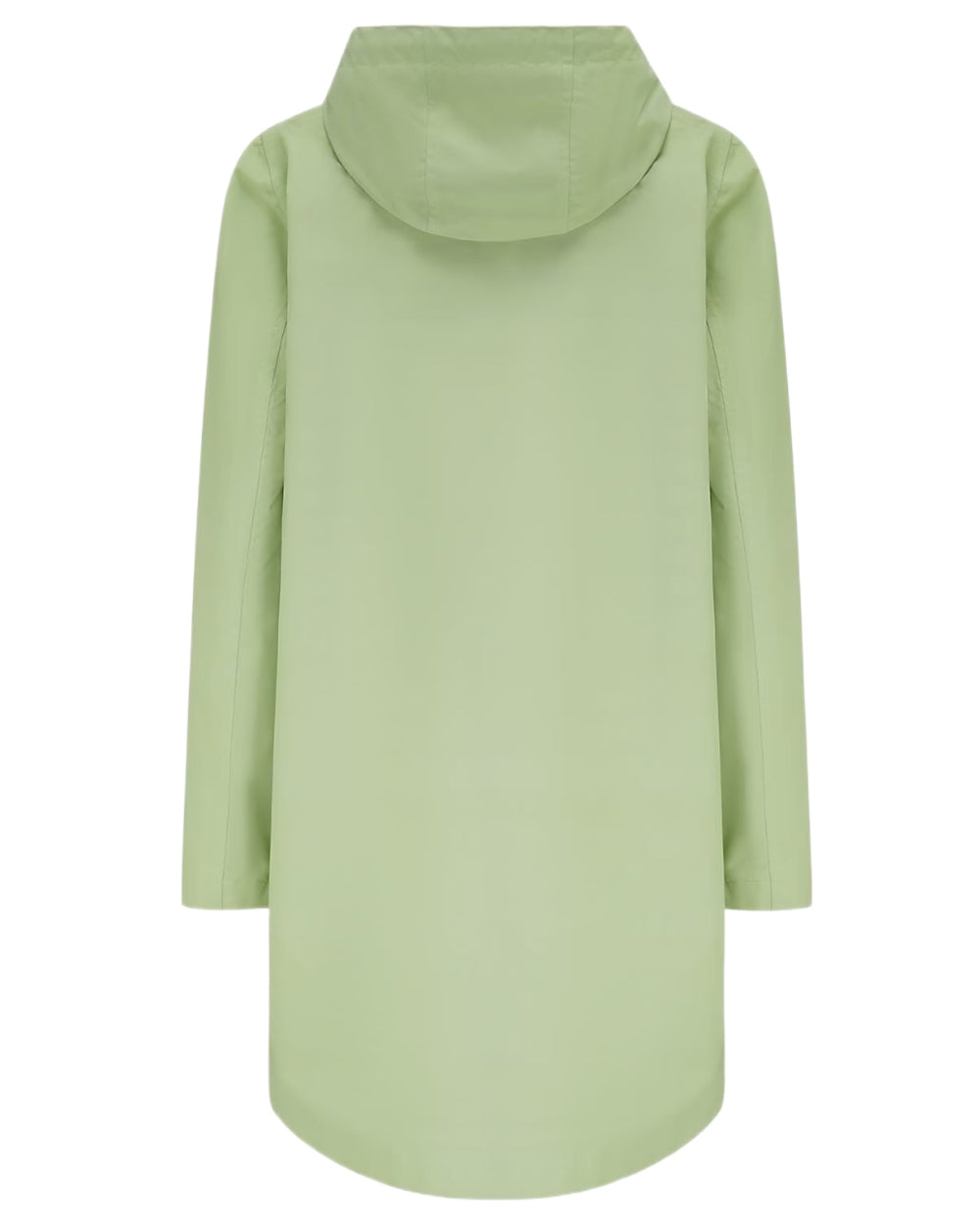Pistachio coloured Lighthouse Ladies Beachcomber Long Jacket II on white background 
