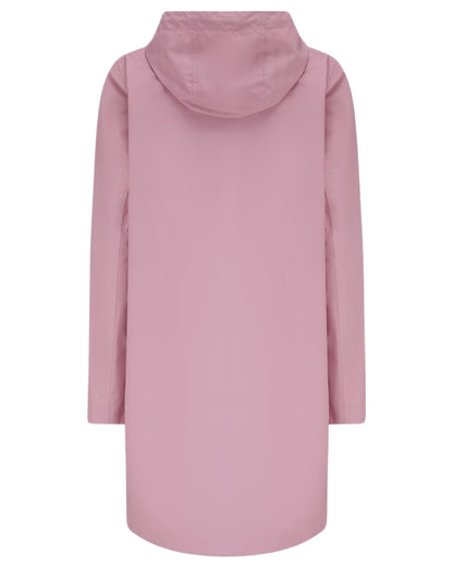 Wild Rose coloured Lighthouse Ladies Beachcomber Long Jacket II on white background 